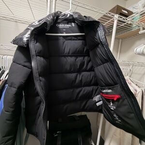 Calvin Klein Women’s Sleek Black Puffer Coat